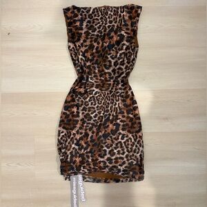 Missguided Leopard Print Mini Dress